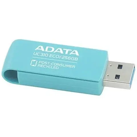 Флеш накопичувач A-DATA USB 3.2 UC310 Eco 256Gb зелений - фото 1