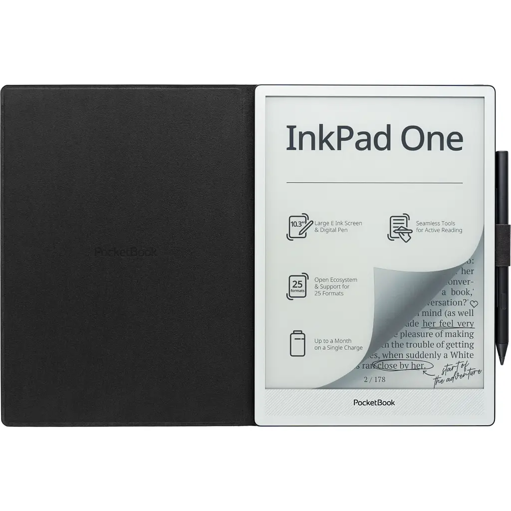 Обкладинка PocketBook 10.3", InkPAd One(PB1030), Magnetic folio cover, чорна - фото 9