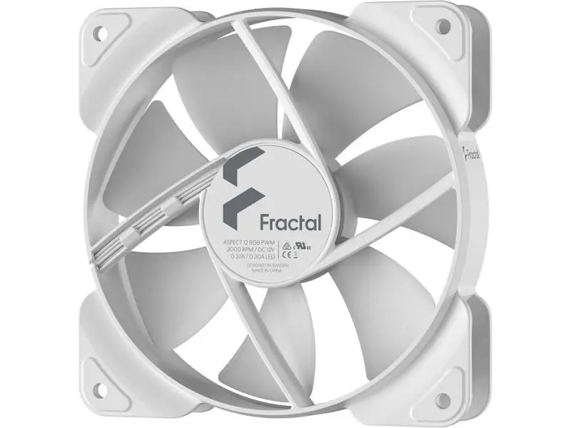 Вентилятор Fractal Design Aspect 12 RGB PWM White (FD-F-AS1-1209) - фото 3