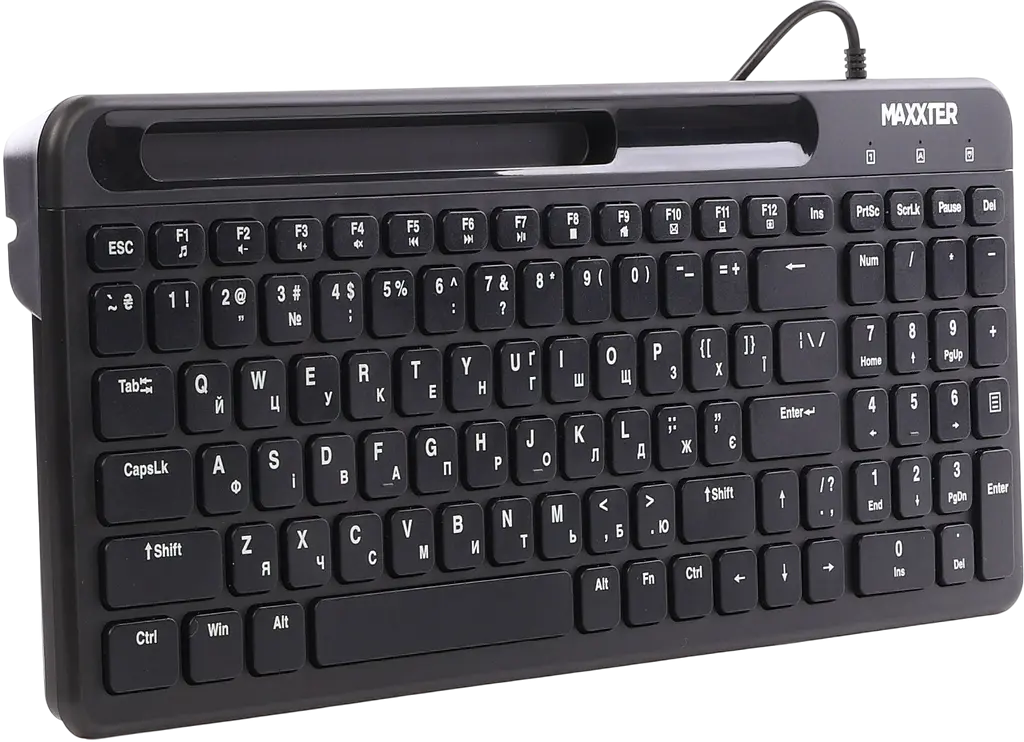 Клавиатура Maxxter KB-01B-UA Black - фото 3