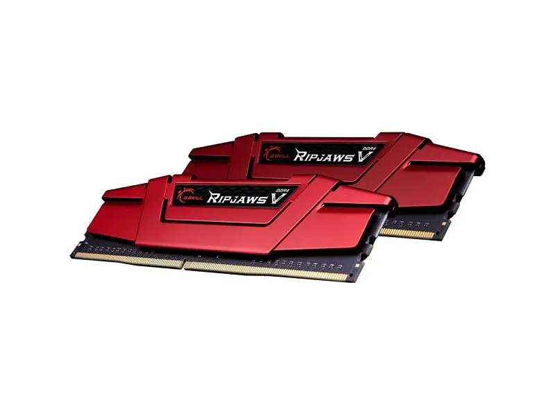 Модуль пам'яті G.Skill 8 GB (2x4GB) DDR4 2400 MHz Ripjaws V Blazing Red (F4-2400C17D-8GVR) - фото 2