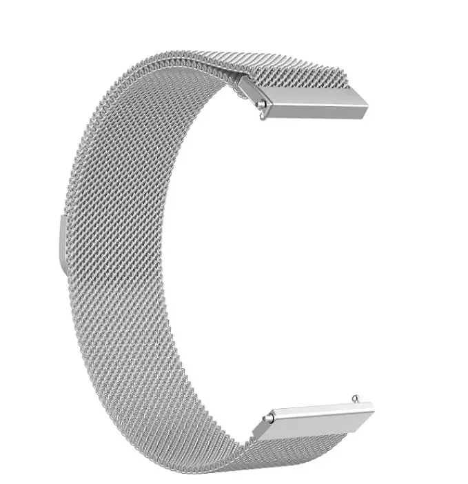 Універсальний ремінець DK Metal Milanesse Loop Magnetic Band для Huawei, Samsung, Xiaomi 22mm Silver [53825] - фото 2