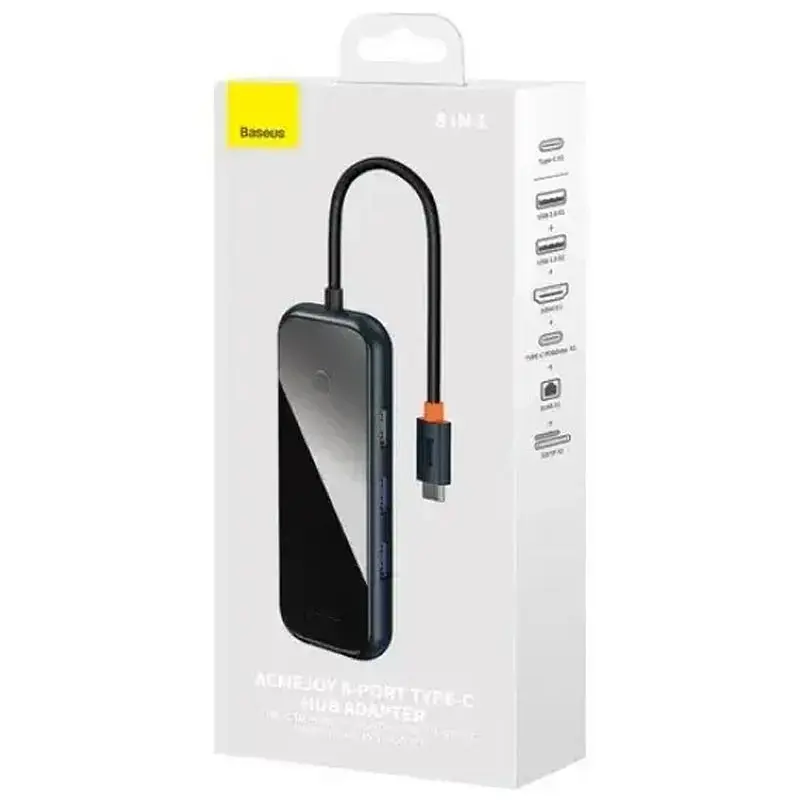 Перехідник HUB Baseus AcmeJoy 8-Port Type-C HUB Adapter (WKJZ010613) Dark Grey - фото 5