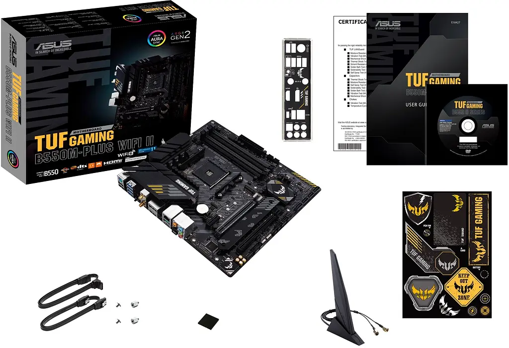 Материнская плата TUF GAMING B550M-PLUS WIFI II sAM4 B550 4xDDR4 M.2 HDMI DP Wi-Fi BT mATX Asus teh0019021 - фото 3
