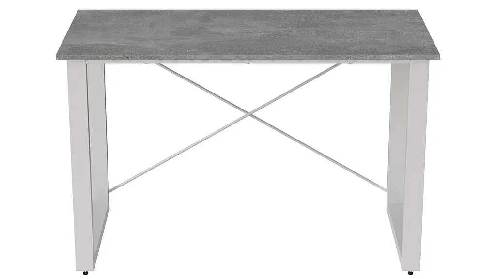 Письмовий стіл Ferrum-decor Драйв 750x1000x600 Білий метал ДСП Бетон 32 мм (FRD-103316) - фото 2