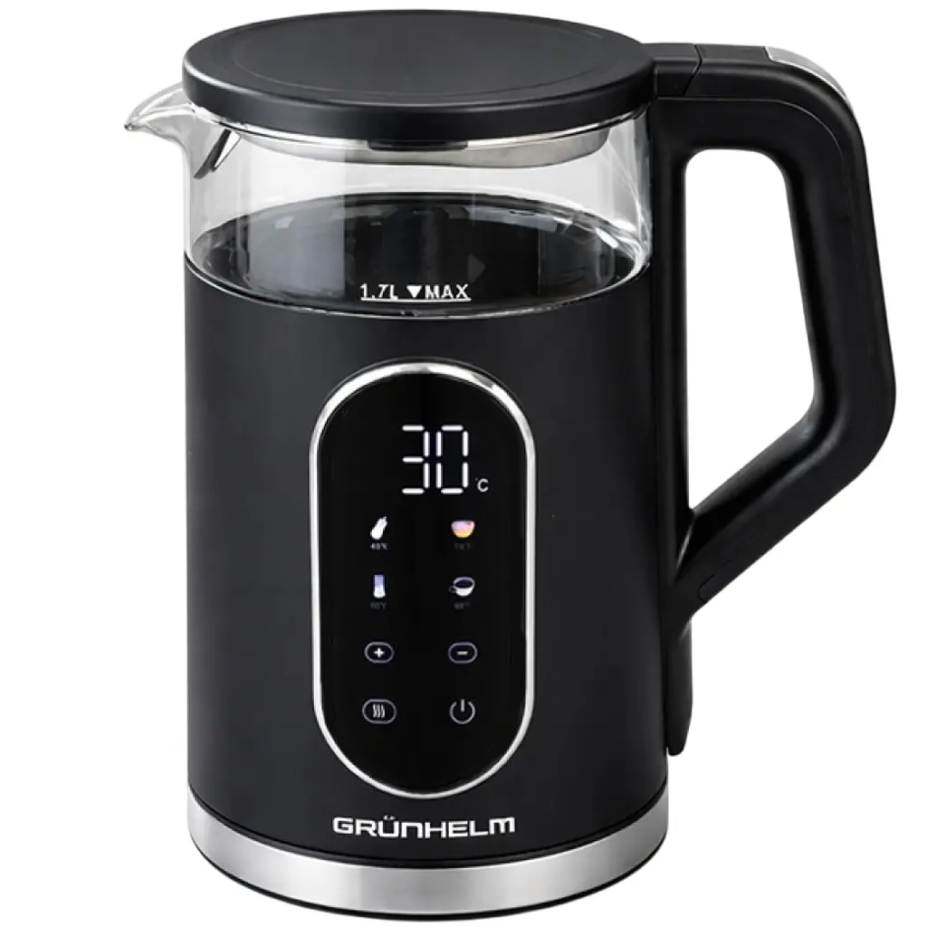 Електрочайник Grunhelm EKG-25702B 1.7 л чорний (152476)
