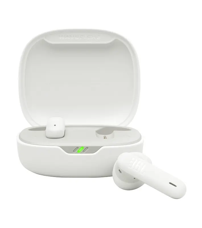 Наушники беспроводные стереогарнитура в кейсе JBL Wave Flex 2 (JBLWFLEX2WHT) белые - фото 2