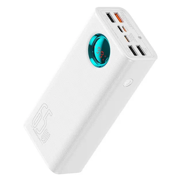Портативна батарея - зовнішній акб Baseus Amblight 26800mAh 65W OE (P10022402223-00) білий - фото 4