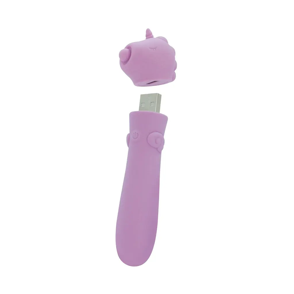Вібратор-єдиноріжка Unihorn USB Bullet - Karma Lilac, віброкуля, USB-зарядка, 10 режимів - фото 2