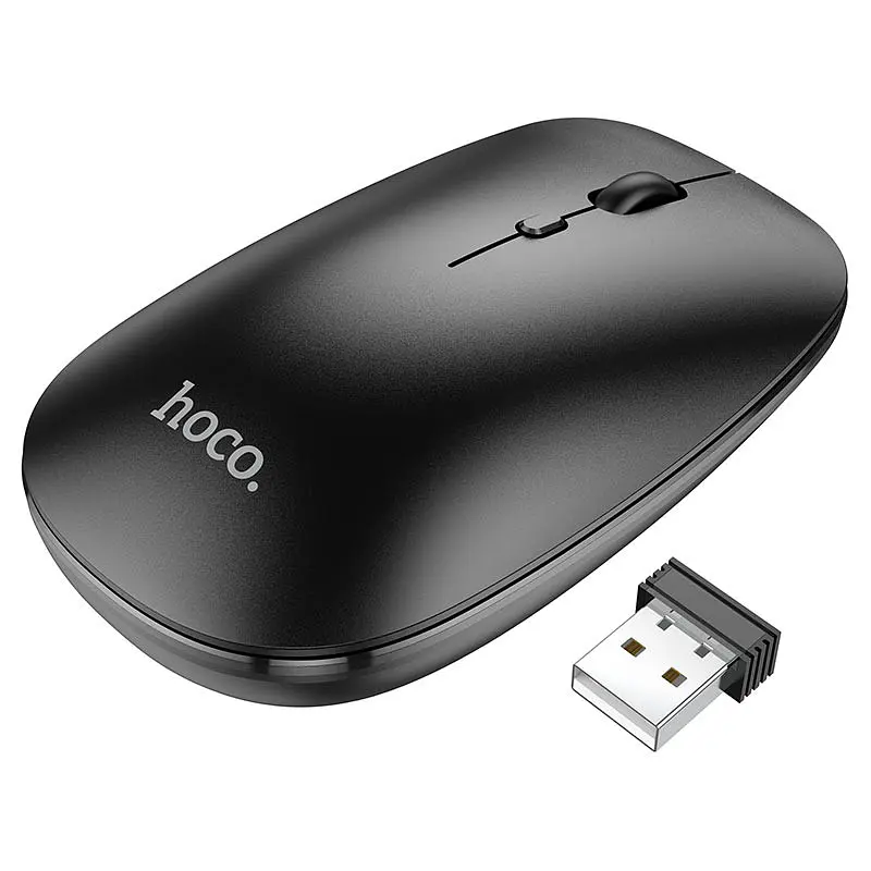 Миша бездротова Hoco GM15 Art Bluetooth + 2.4G Чорний