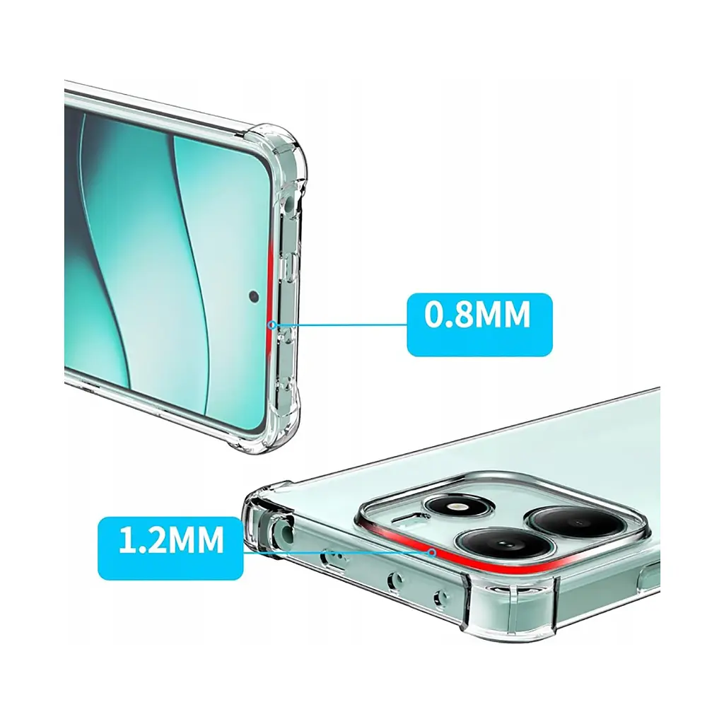 Чехол для мобильного телефона BeCover Anti-Shock Xiaomi Redmi Note 14 4G Clear (713035) - фото 2