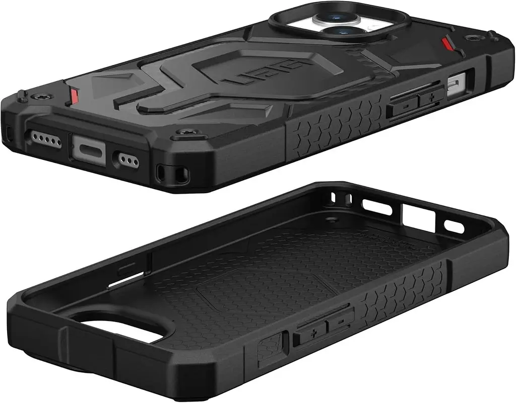 Чохол протиударний UAG Monarch Pro MagSafe для iPhone 15 (6.1") Carbon Fiber 1143401F4242 - фото 9
