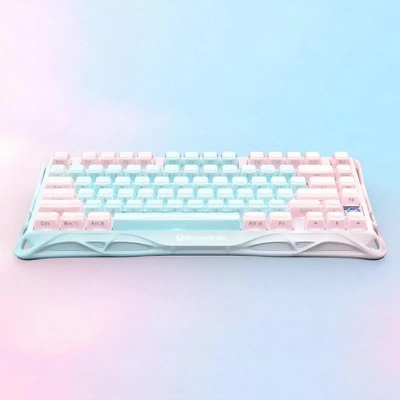 Клавіатура GravaStar Mercury K1 Lite 80 keys BSUN Grey BT/WL/USB Aurora Mist (GSK1LITE_PM_MINT) - фото 12
