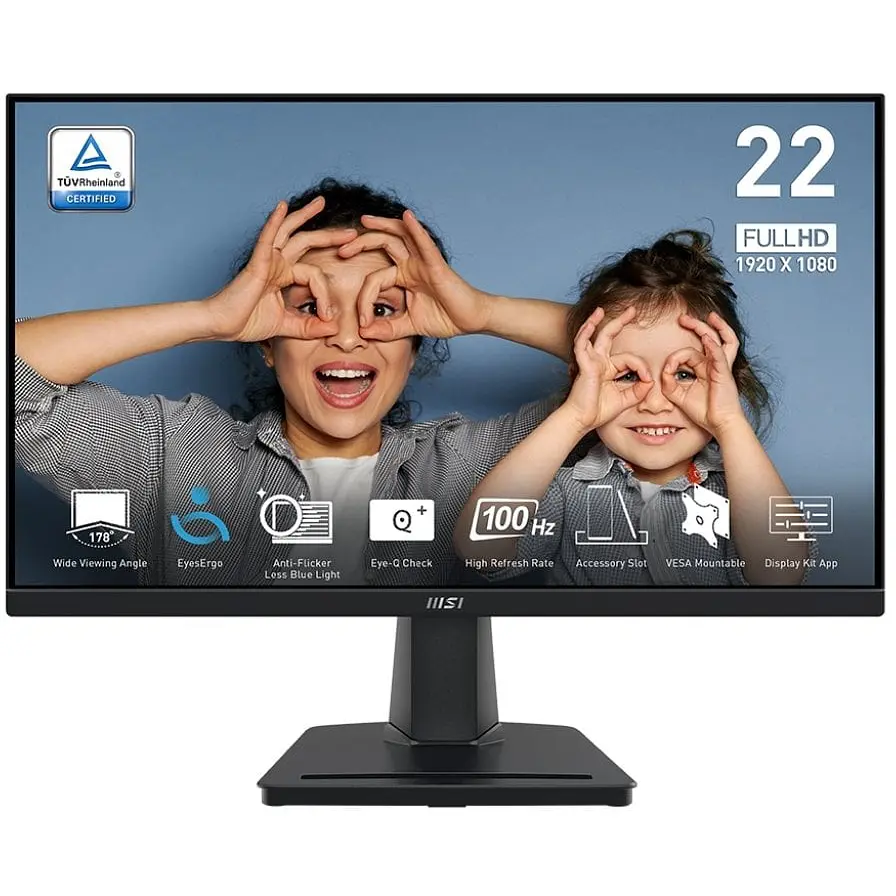Монiтор MSI 21.5" Pro MP225V VA Black 100Hz - фото 9