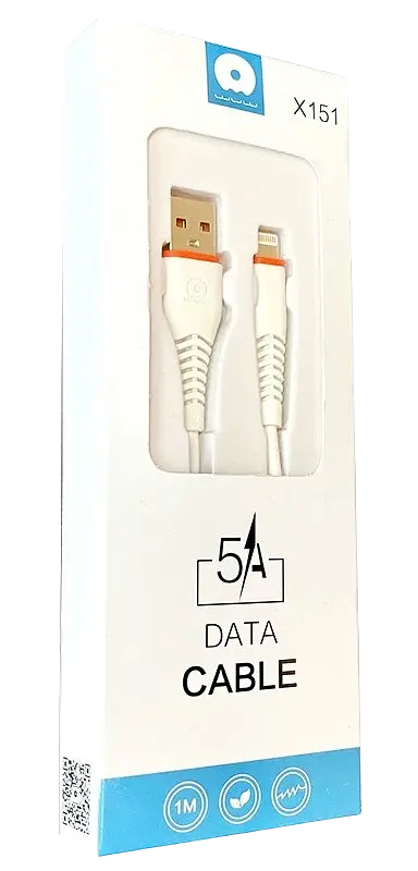 Кабель USB Lightning WUW X 151 color 1 m - фото 4