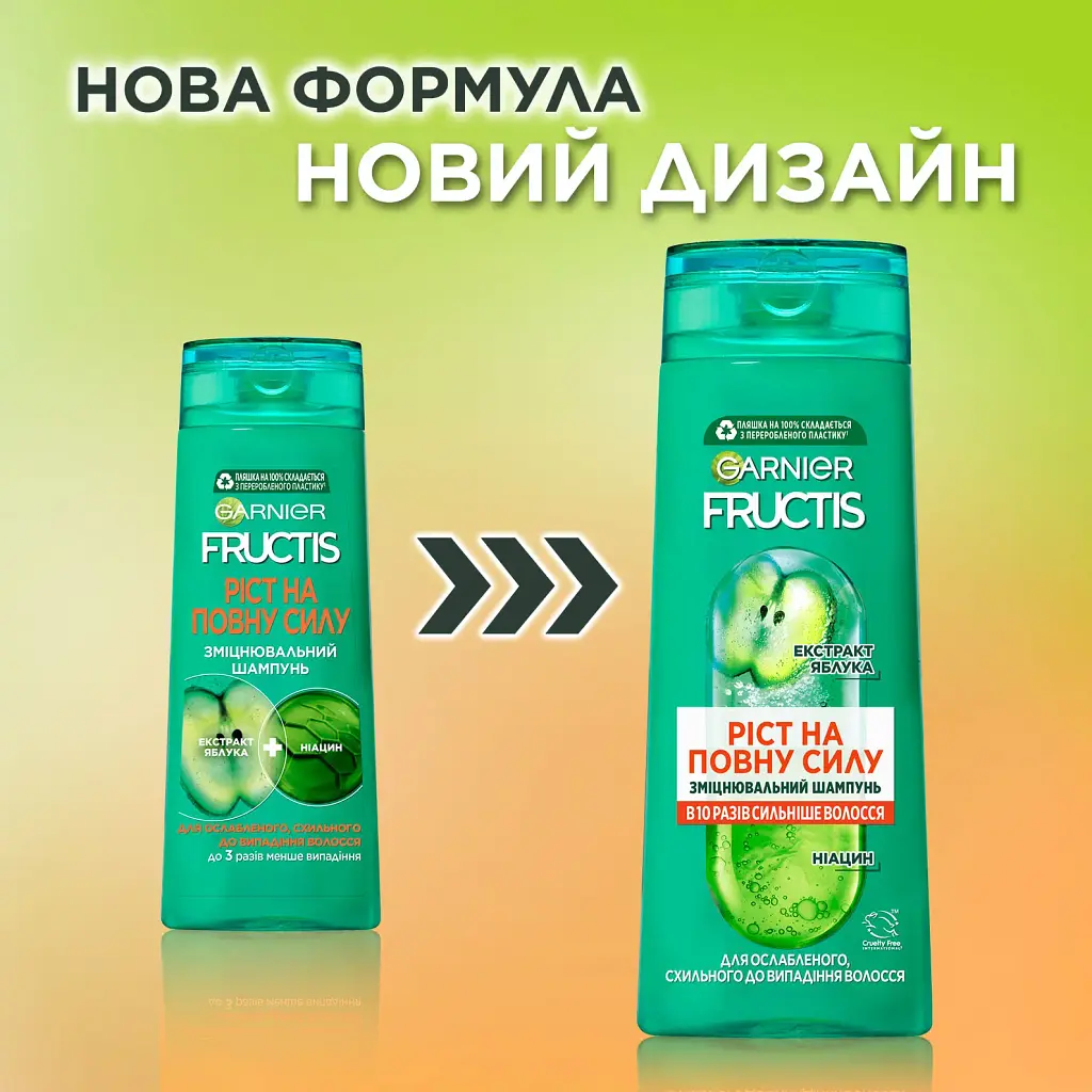 Шампунь Garnier Fructis Ріст на повну cилу для ослабленого волосся 250 мл - фото 3