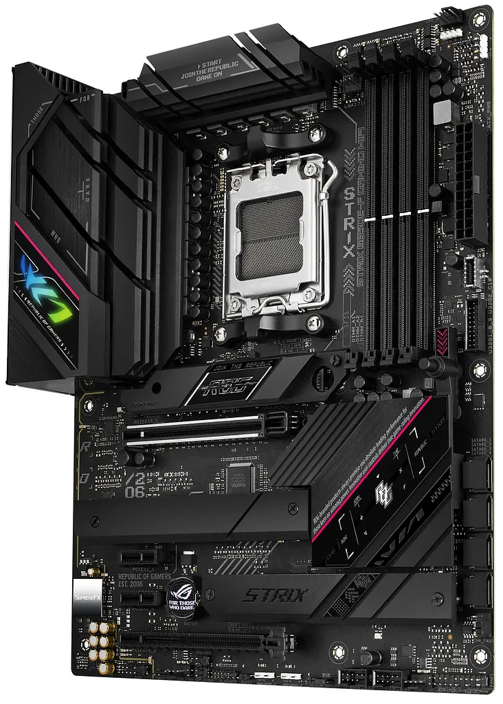 Материнская плата ROG STRIX B650E-F GAMING WIFI sAM5 B650 4xDDR5 M.2 HDMI DP Wi-Fi BT ATX Asus teh0018953 - фото 9