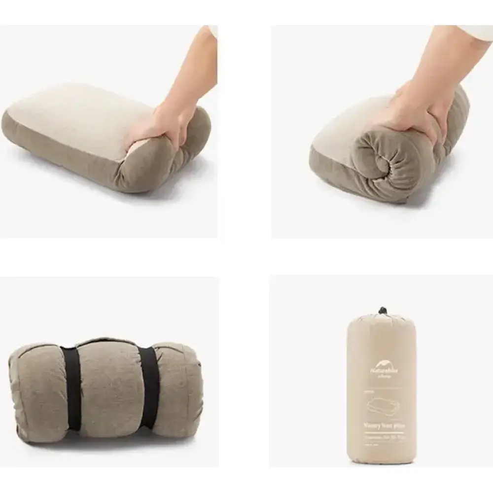 Подушка Naturehike Memory Foam Square Pillow NH22ZT002 Sand - фото 5