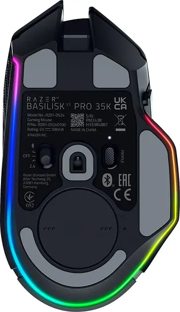Компьютерная мышь Razer Basilisk V3 Pro 35K RGB USB-A/WL/BT черный teh0013967 - фото 8