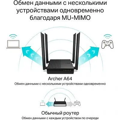 Маршрутизатор TP-Link ARCHER A64 (ARCHER-A64) - фото 5