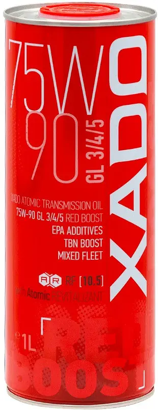 Трансмісійна олива XADO Atomic Oil 75W-90 GL-3/4/5 RED BOOST (XA 26118) - фото 3