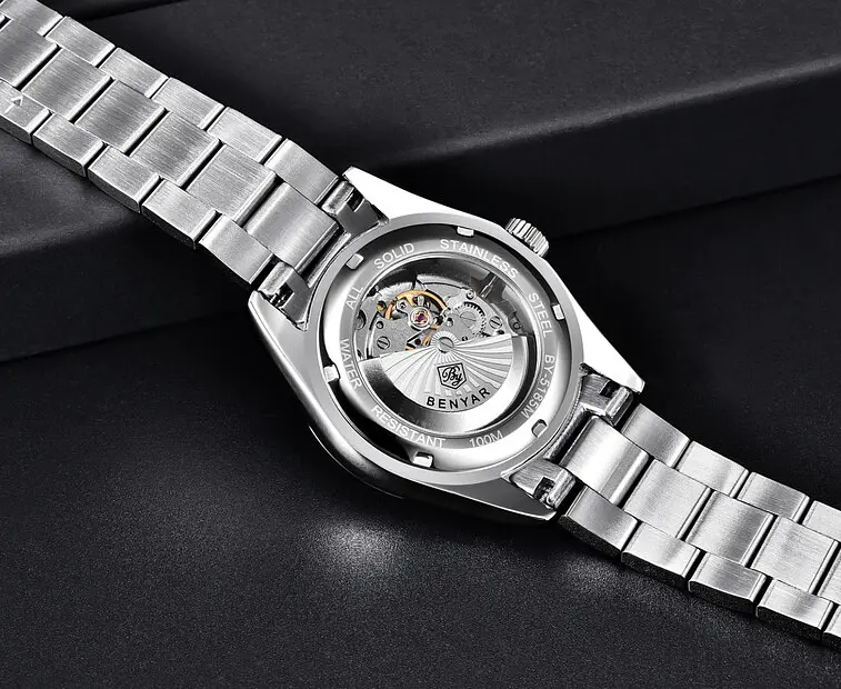 Наручний годинник Benyar Automatic 10 BAR Сріблястий (2783) - фото 10