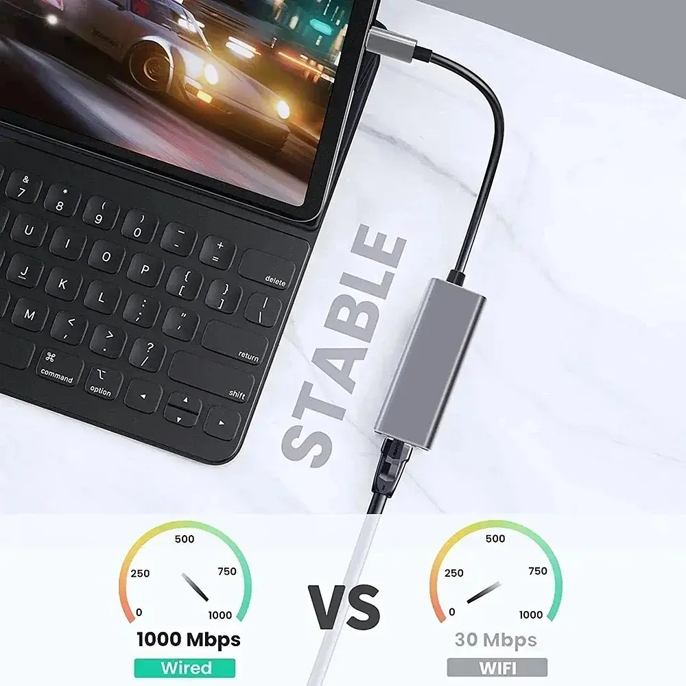 Адаптер USB type-C на 1Gb Ethernet RJ45 - фото 6