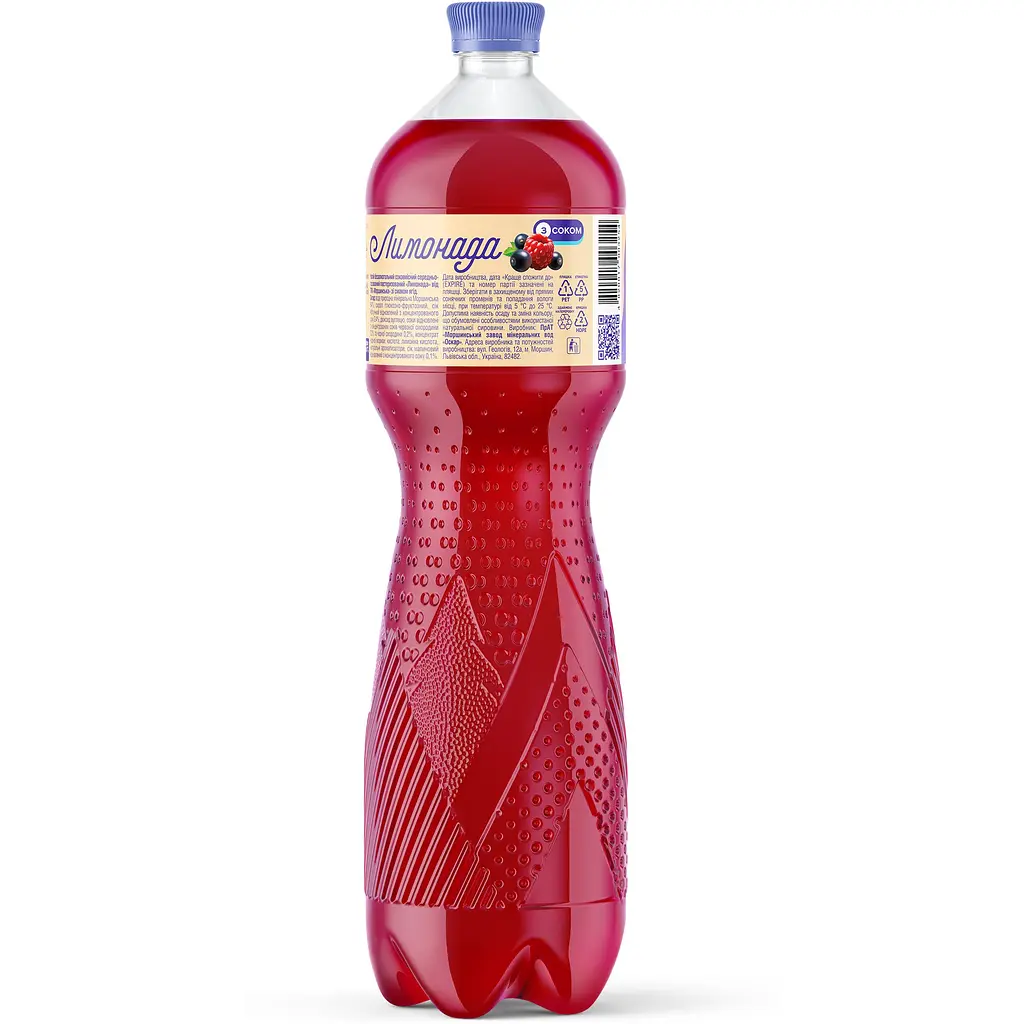 Напій Моршинська Лимонада Ягоди середньогазований 1.5 л - фото 3