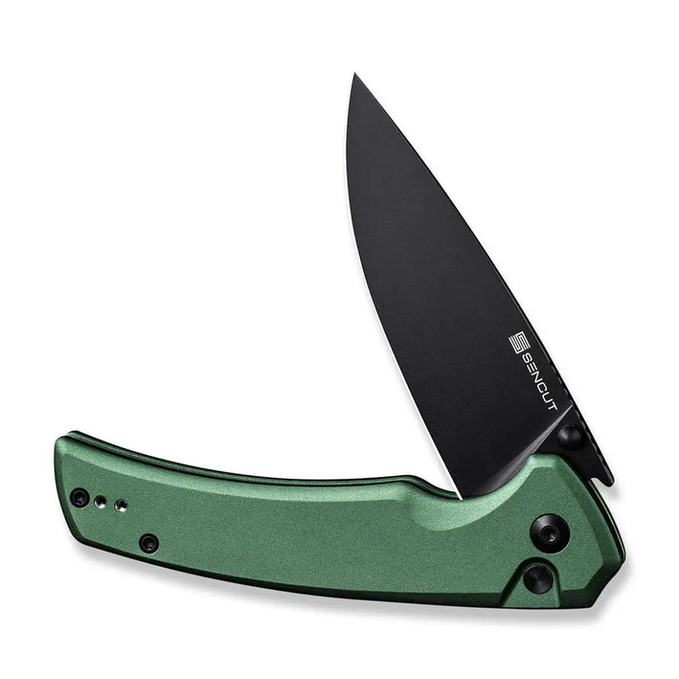 Ніж складаний туристичний Sencut Serene, (8.8 см) D2/Aluminum зелений - фото 4