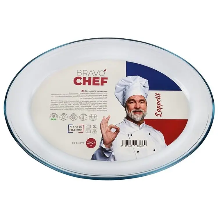 Форма для запекания Bravo Chef 39x27x6 см (BC-347B/FR) - фото 3