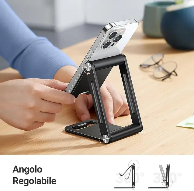 Тримач для телефона Ugreen LP263 Phone Holder with Roller Black (90459) - фото 3