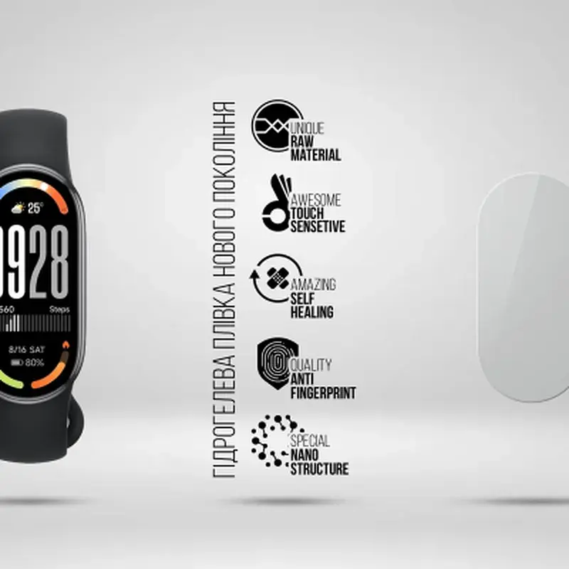 Плівка захисна Armorstandart Hydrogel Xiaomi Smart Band 10 6 шт (ARM86642) - фото 2