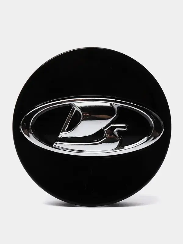 Емблема ковпака Lada Чорний Глянець з Хром логотипом Пластик НА ЗАЩІЛКАХ (OEM: 21723101014) - фото 3