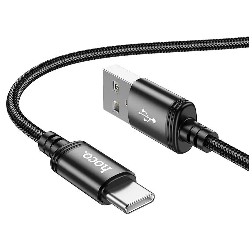 Кабель Hoco X89 Wind charging data cable Type-C черный - фото 3
