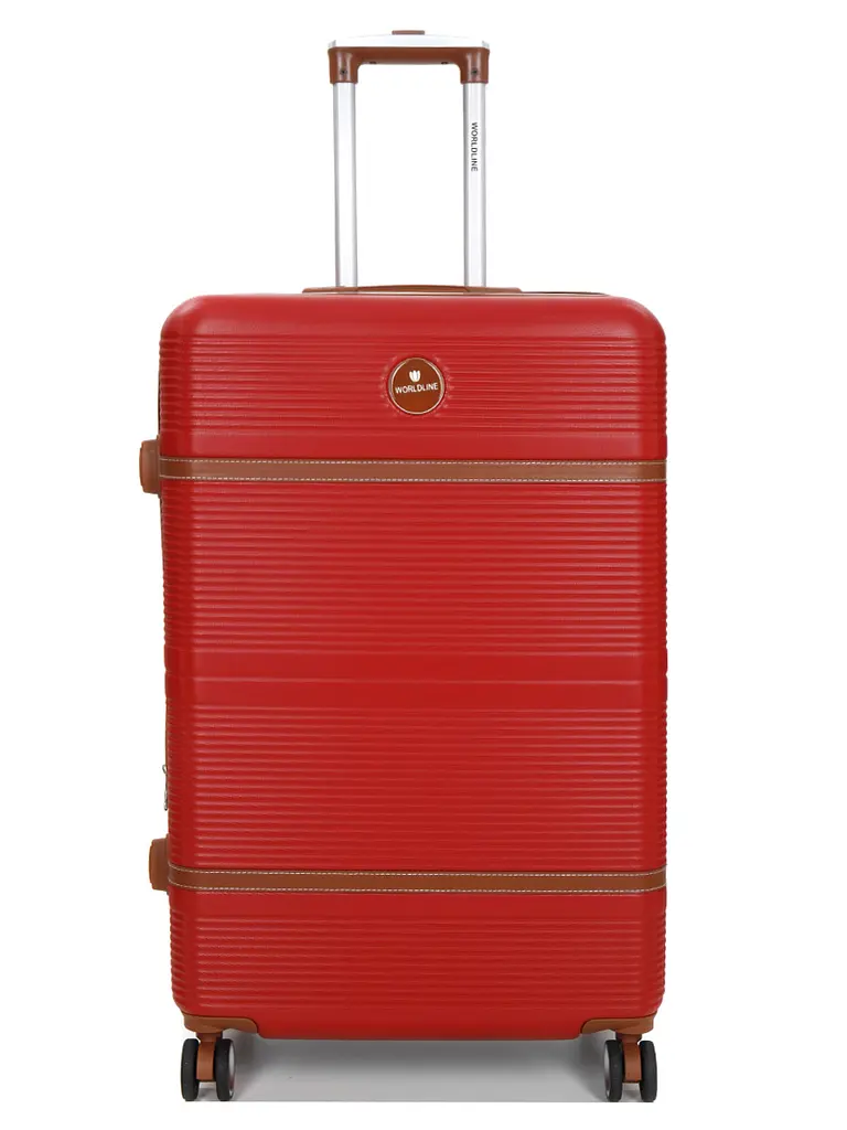 Валіза велика L ABS-пластик Worldline Airtex 629 76×52×30см 110л Червона - фото 2