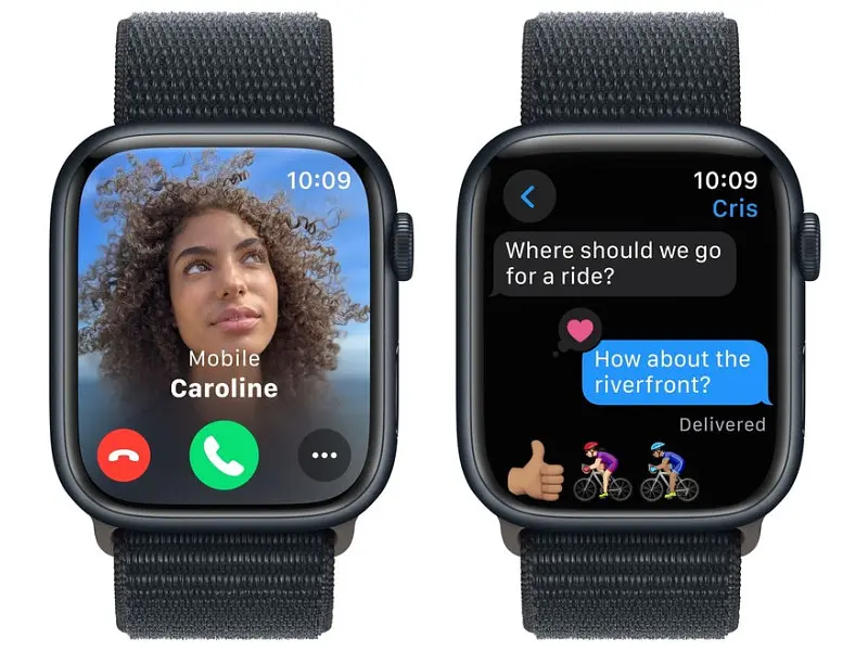 Смарт-годинник Apple Watch Series 9 GPS 45mm Midnight Aluminum Case w. Midnight S. Loop (MR9C3) - фото 6