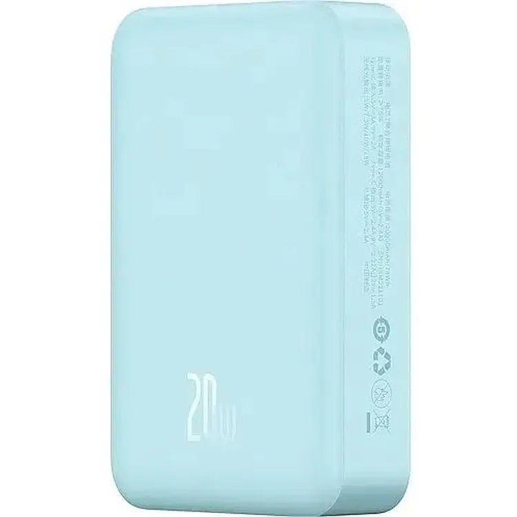 Портативна батарея Baseus Magnetic Mini Wireless Fast Charge 20000 mAh 20W PPCX150003 Blue - фото 4