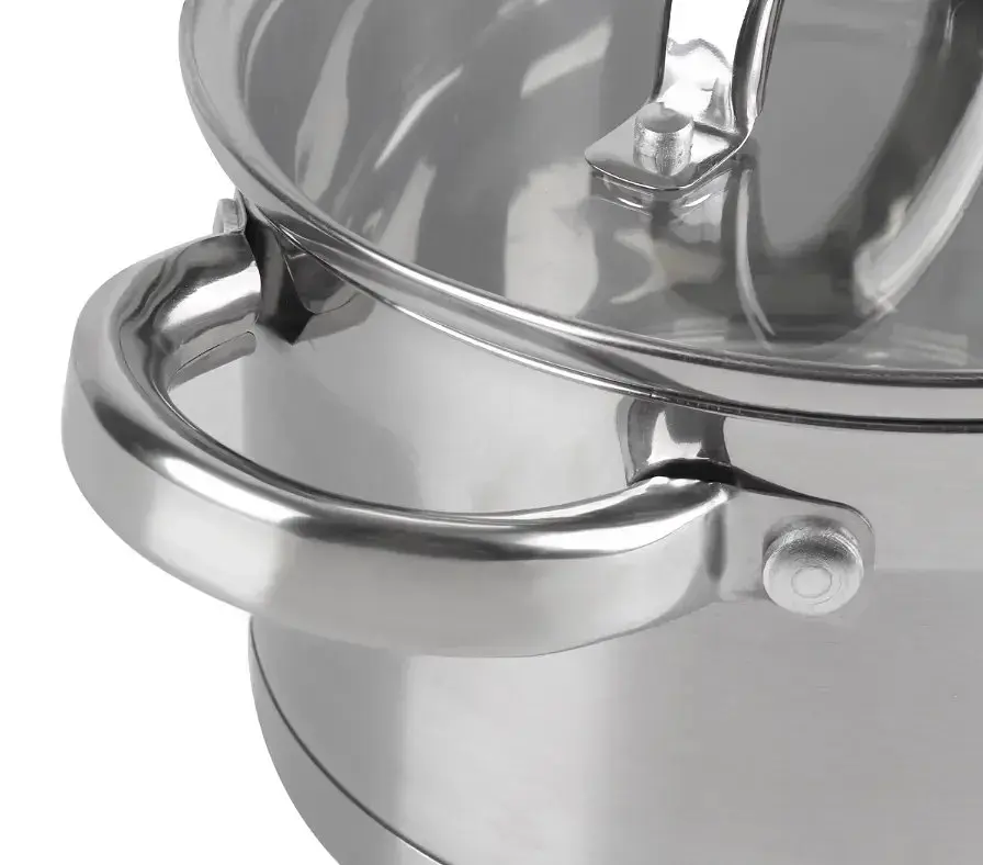 Каструля з кришкою Bohmann Premium BH-1026 26 см 5 л срібляста - фото 5