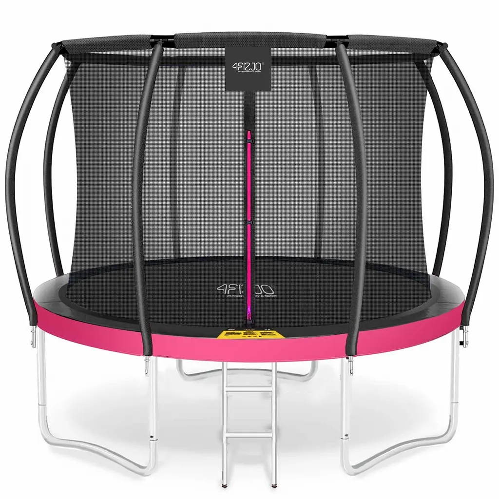 Батут із внутрішньою сіткою 4FIZJO Premium 10FT 312 см 4FJ0604 Black/Pink (P-5907739314604) - фото 6