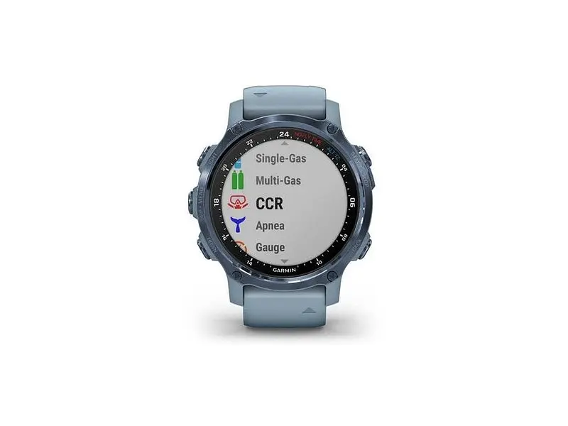 Смарт-годинник Garmin Descent Mk2S Mineral Blue with Sea Foam Silicone Band (010-02403-07) - фото 2