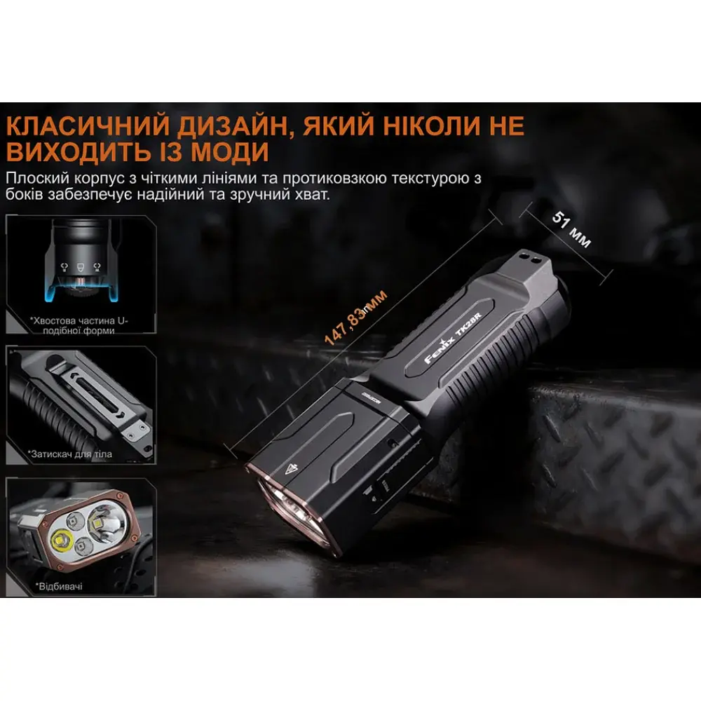 Ліхтар Fenix TK28R Black - фото 12