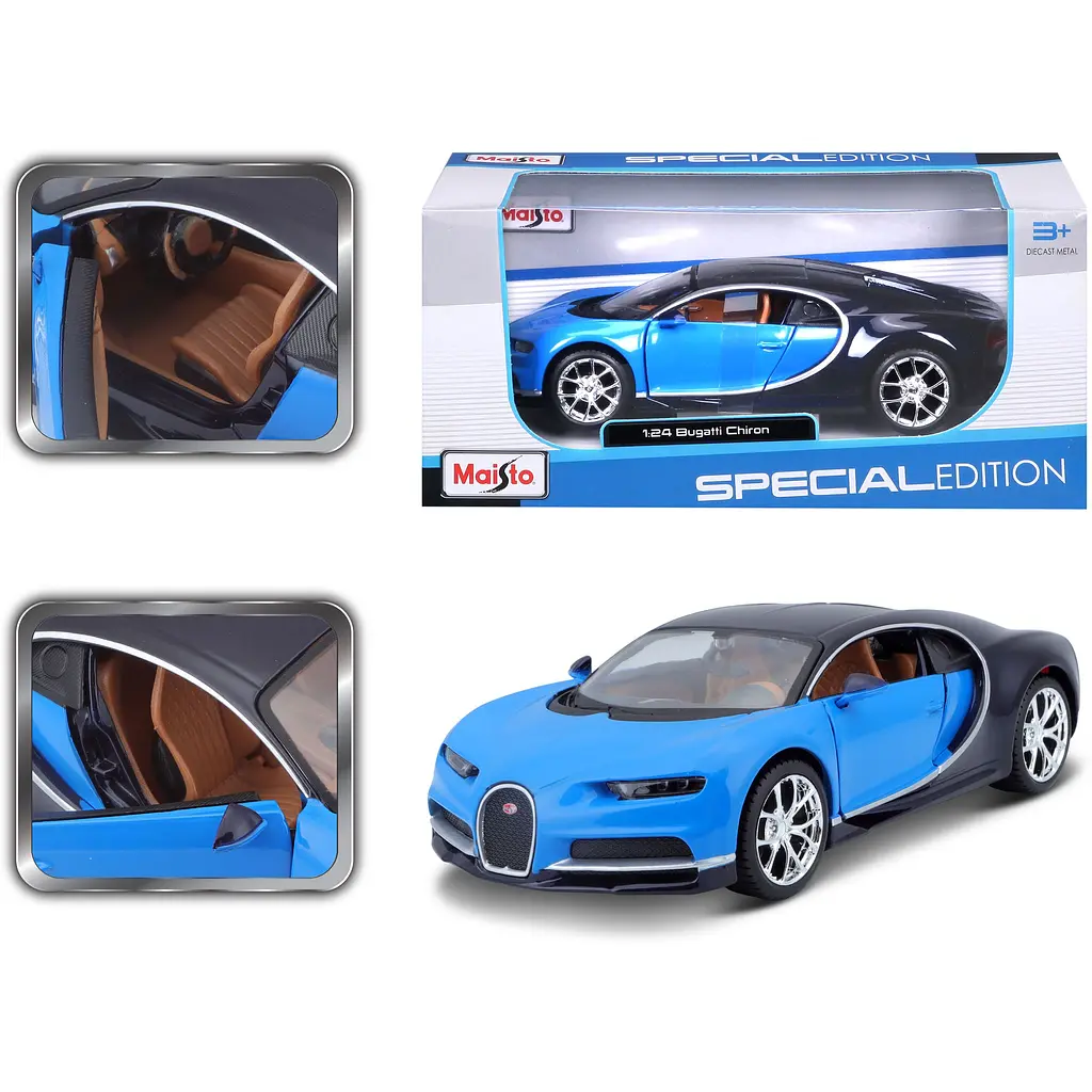 Ігрова автомодель Maisto Bugatti Chiron Blue 1:24 (31514 met. blue) - фото 15