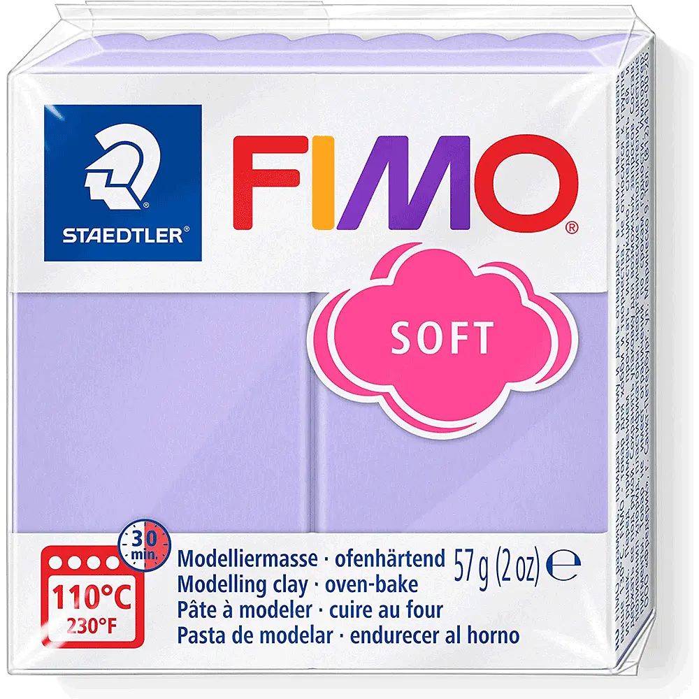 Пластика для біжутерії Soft Бузкова пастельна 57 г Fimo (4006608005566)