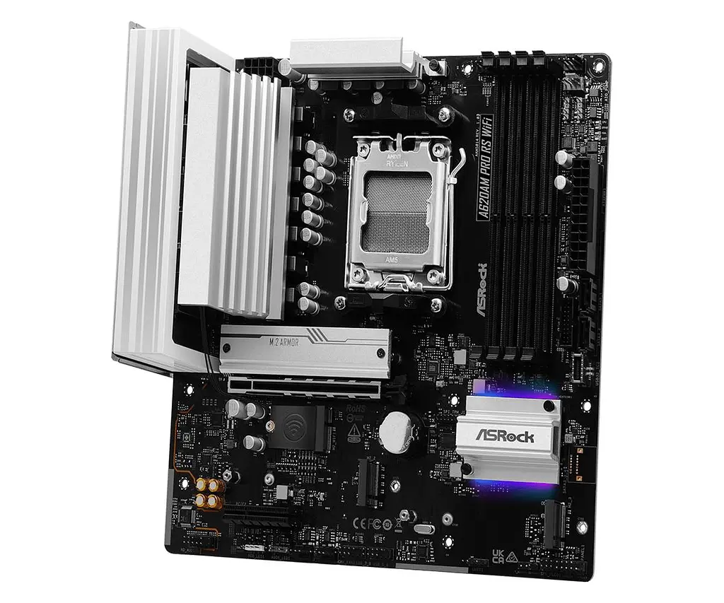 Материнська плата ASRock A620AM Pro RS WiFi Socket AM5 - фото 4