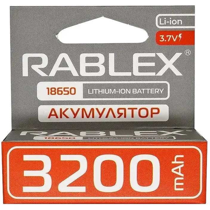 Литий-ионный аккумулятор Rablex 18650 3200 mAh 3.7 V (Li-ion) Original - фото 4