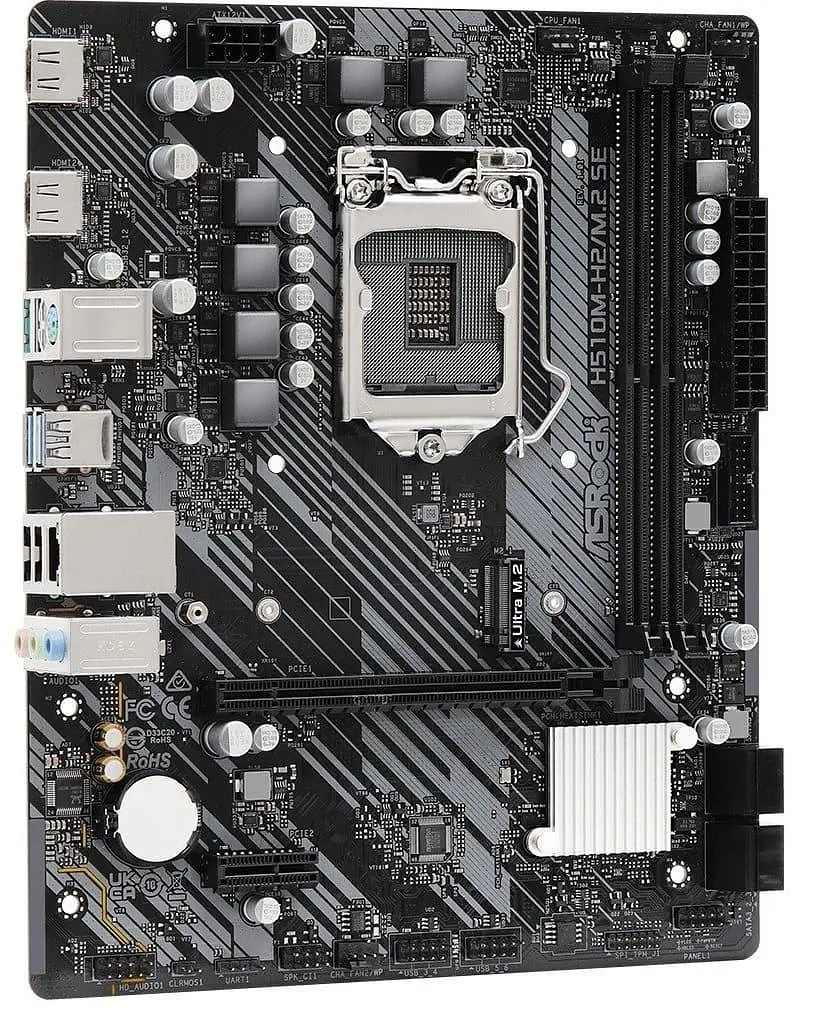 Материнська плата AsRock H510M-H2/M.2 SE (H510M-H2/M.2 SE) (Socket 1200, Intel H510, Micro-ATX) - фото 2