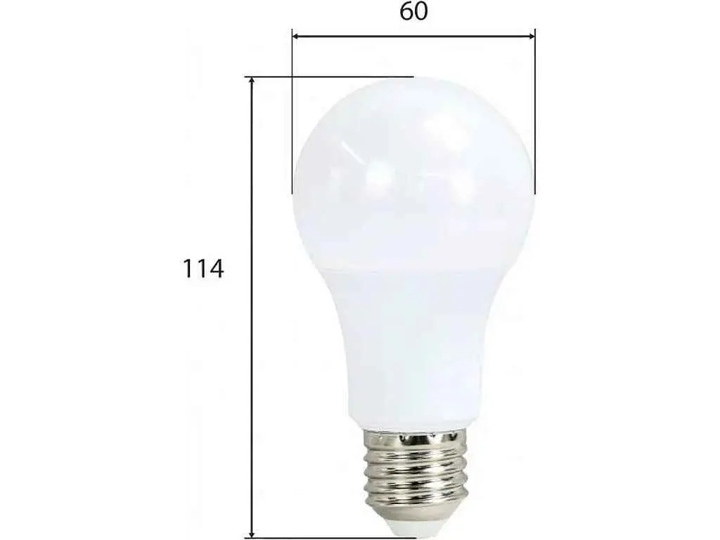Лампа світлодіодна MIORRO 11W E27 4000K A60 950Lm ~ 175-265V арт.51-314-001. - фото 2