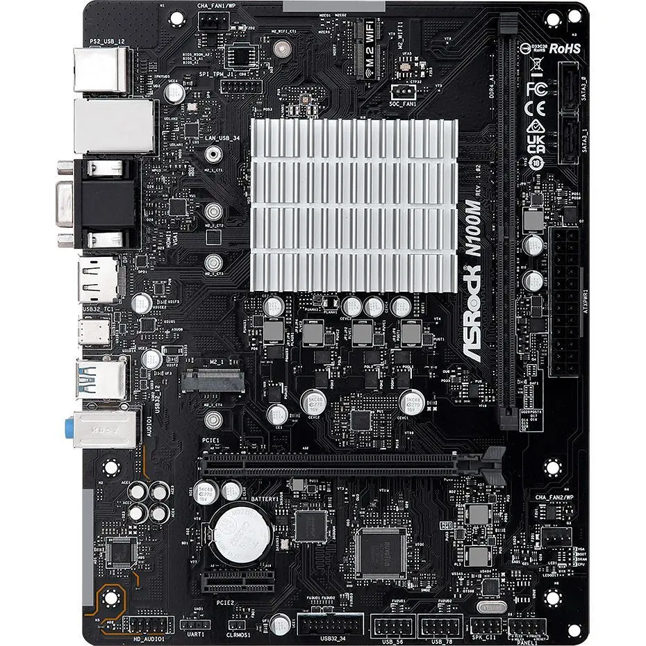 Материнська плата ASRock N100M [140227] - фото 2