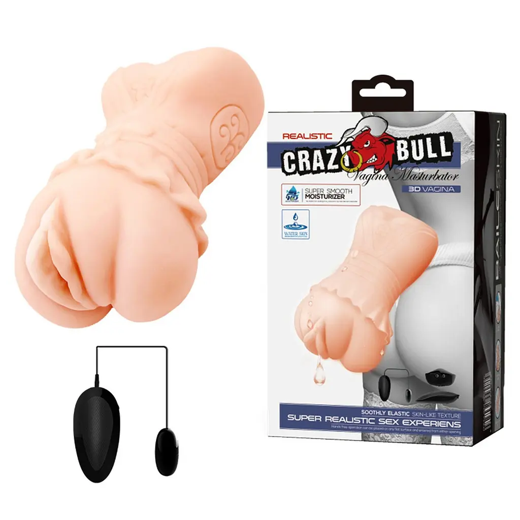 Реалістичний мастурбатор Crazy Bull Realistic Vagina (тілесний) - фото 11