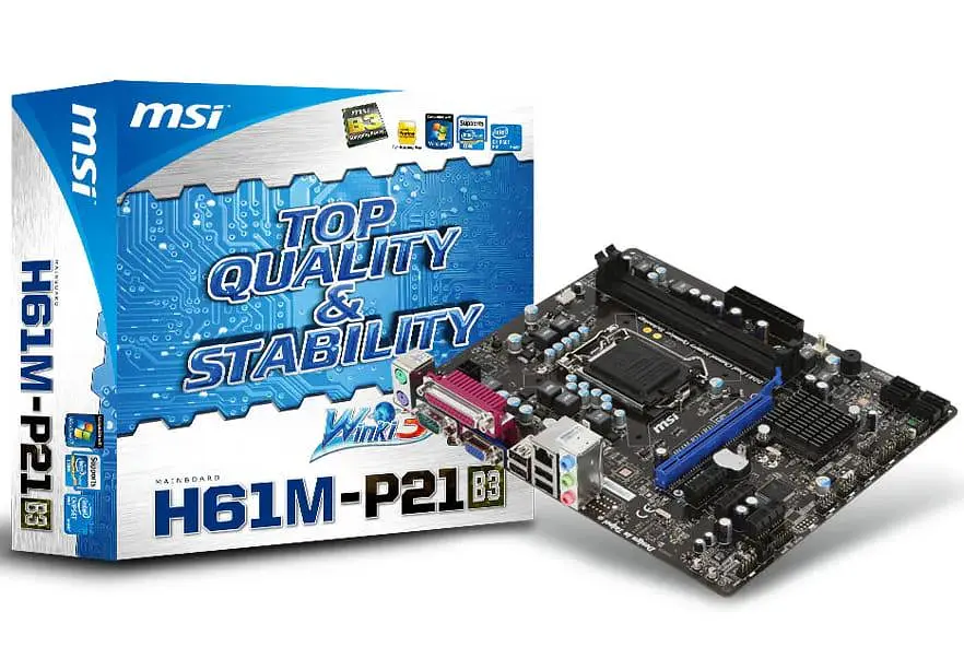 Материнська плата MSI H61M-P21 (B3) ( (Socket 1155, Intel H61, Micro-ATX) Б/в - фото 5